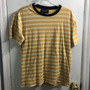 PacSun Yellow Striped Tee Shirt